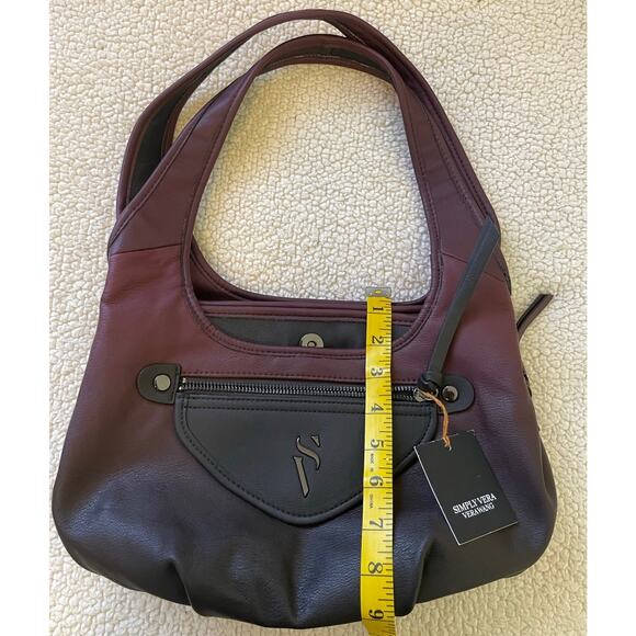 Simply Vera Wang Satchel Crossbody Bag Handbag Purse - New - Picture 7 of 10